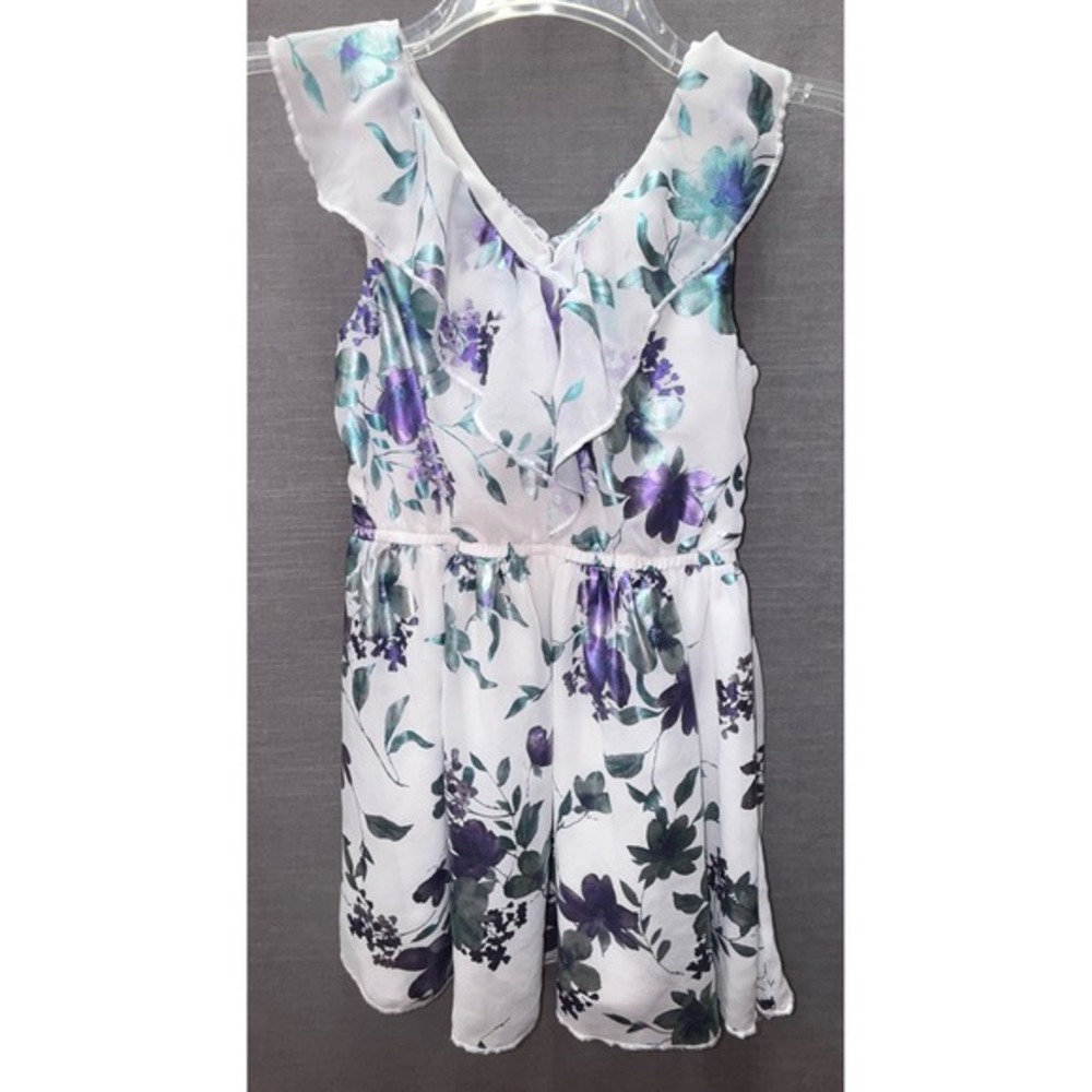 Girls Floral Ruffle Dress - Girls Party Casual Spring Summer - Size‎ 7